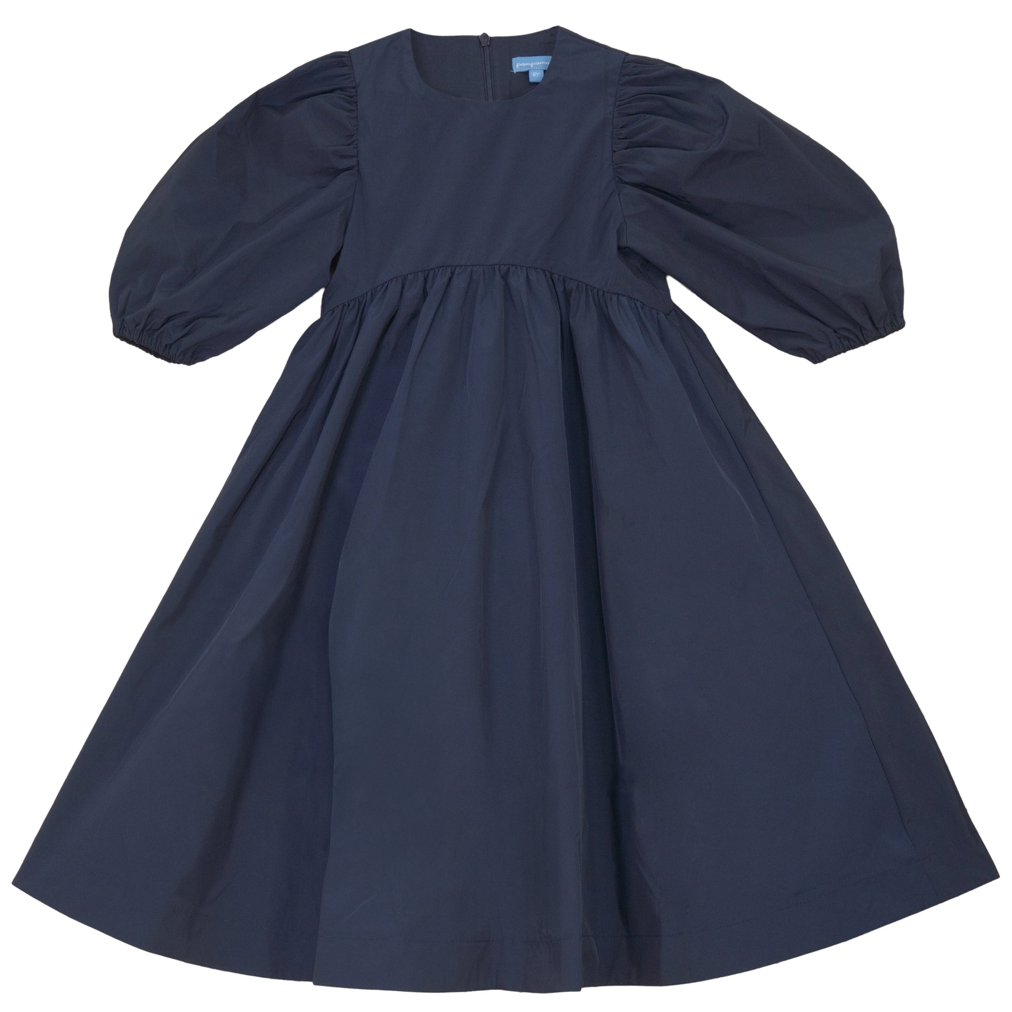 TULLE BOW TAFFETA DRESS