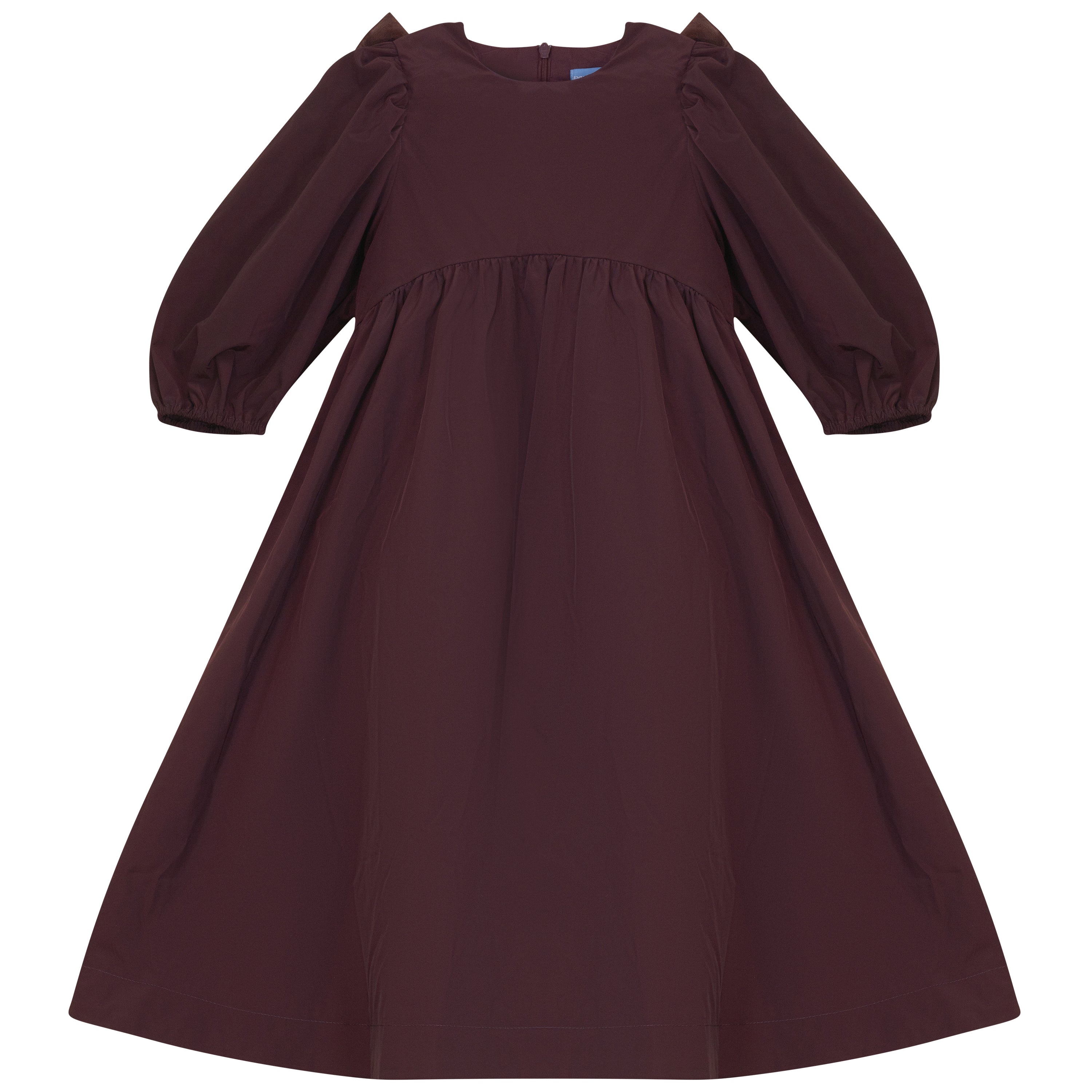 TULLE BOW TAFFETA DRESS