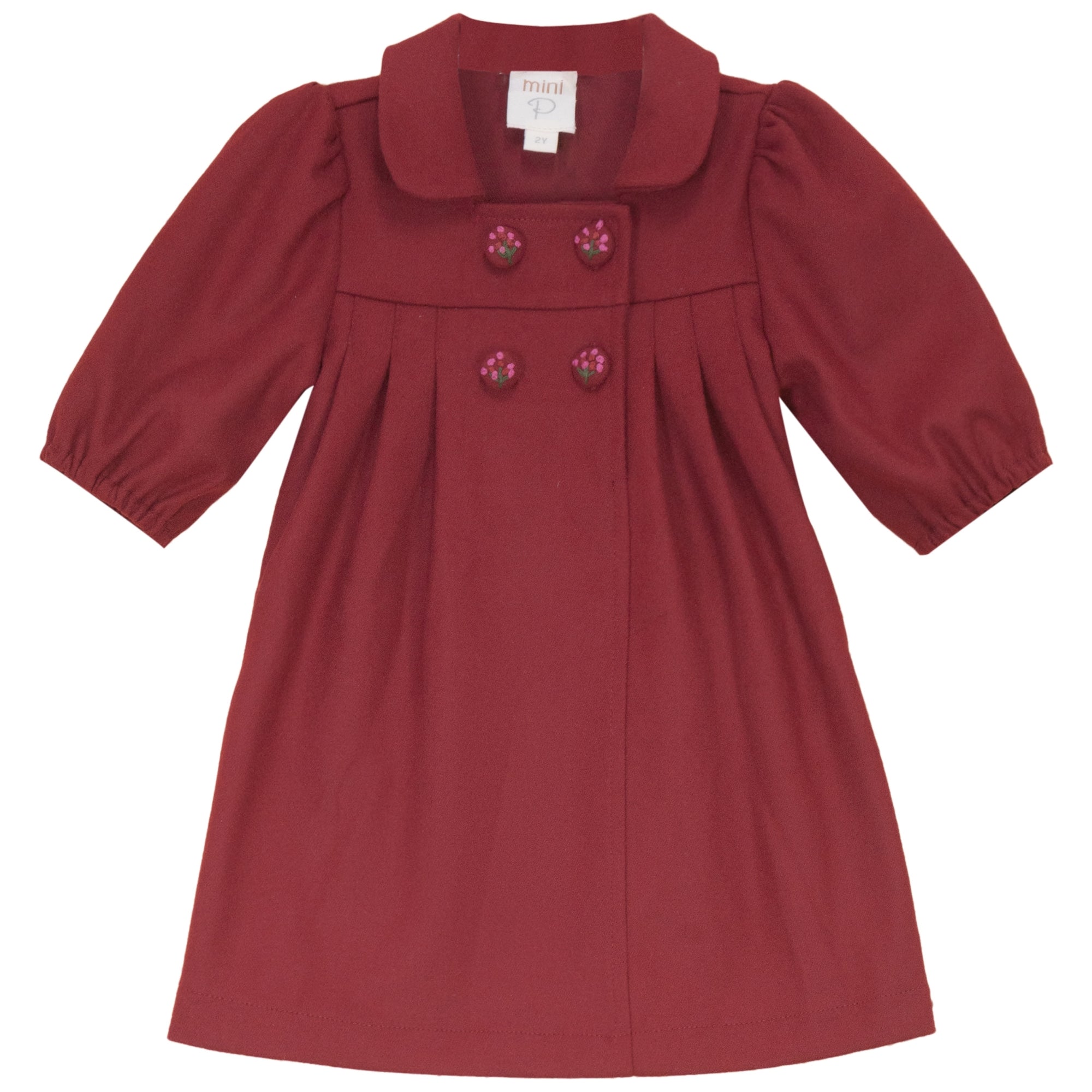 WOOL BUTTON DETAIL DRESS