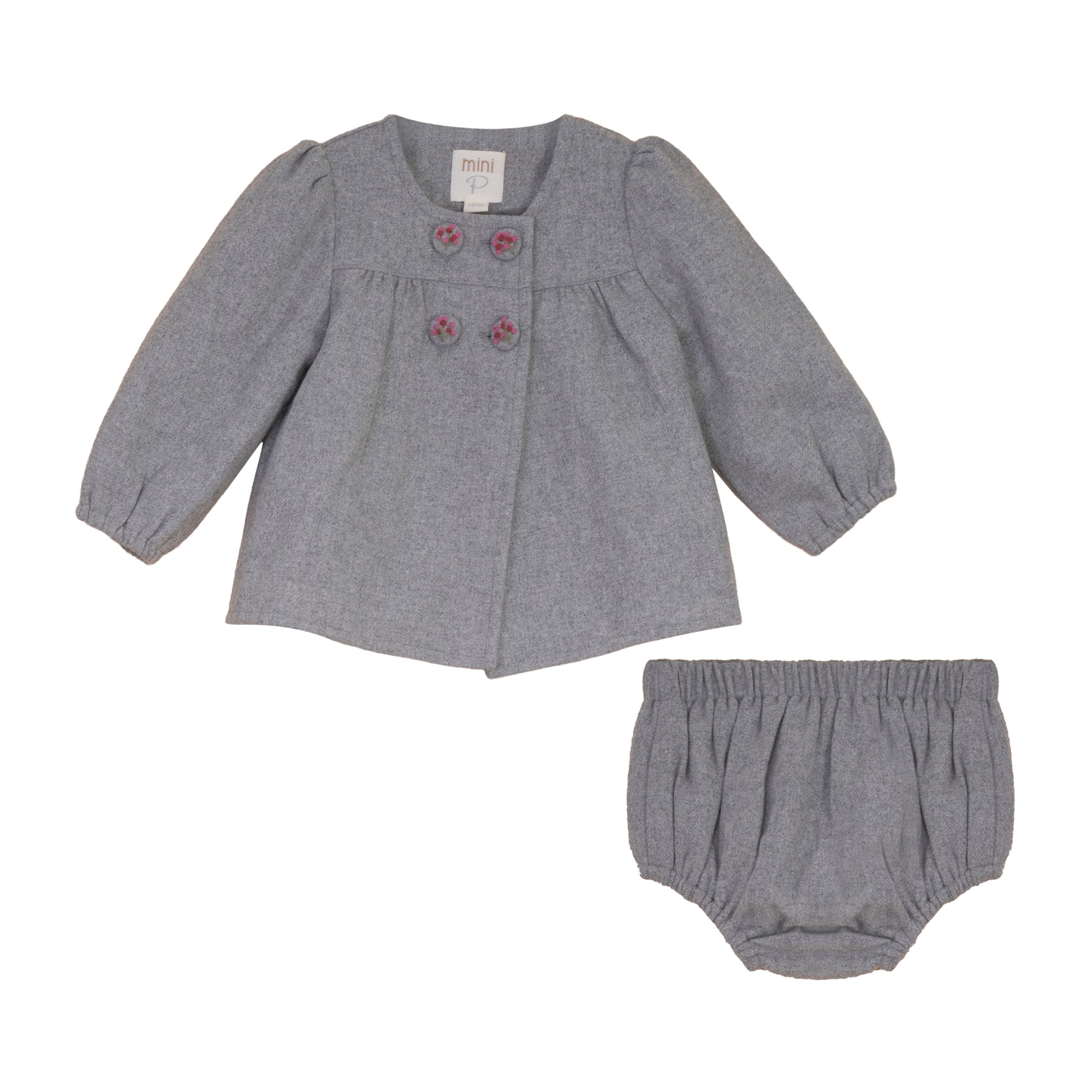 WOOL BUTTON DETAIL BG SET