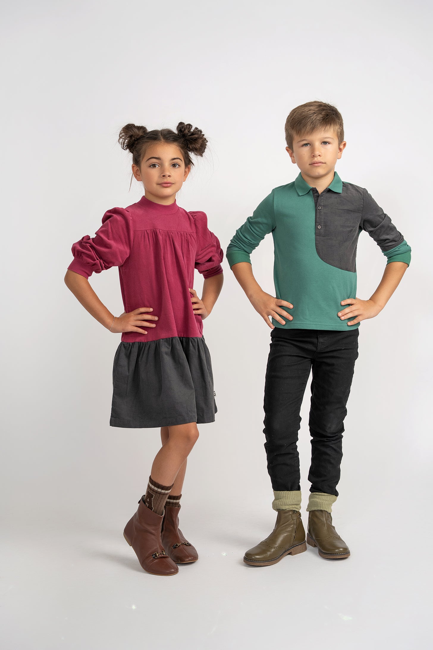 CORDUROY COLOR BLOCK POLO