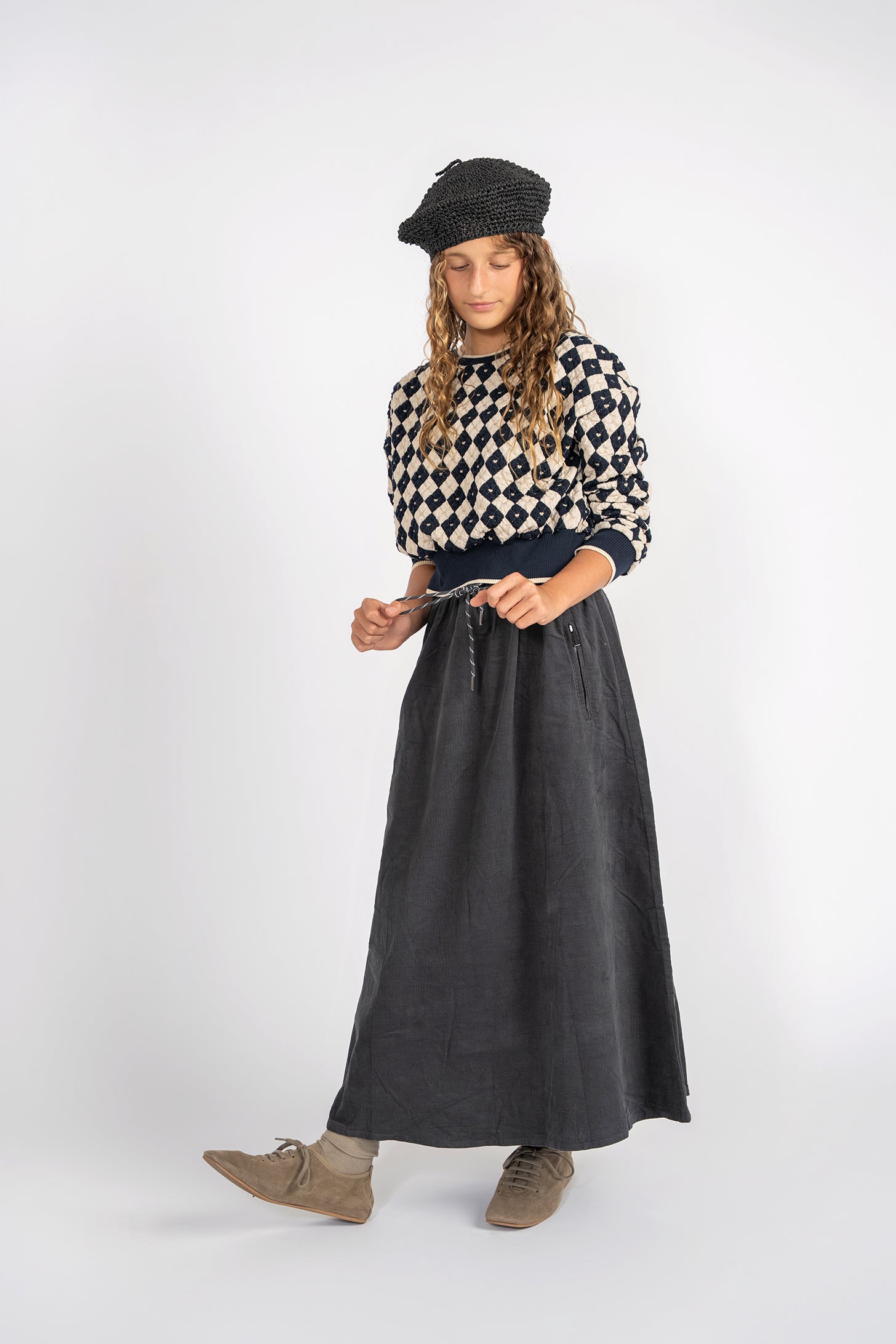 ARGYLE QUILTED TOP